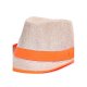 Neutral linen bucket hat, patchwork