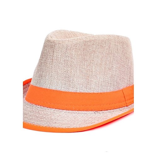 Neutral linen bucket hat, patchwork