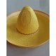 Female basic bucket hat straw hat, solid color