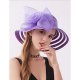 Women basic cute polyester straw hat sun hat, solid color