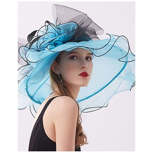 Female party cute chiffon lace soft hat sun hat, flower